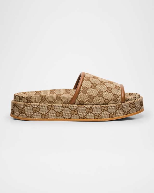 Clarice GG Canvas Platform Slides